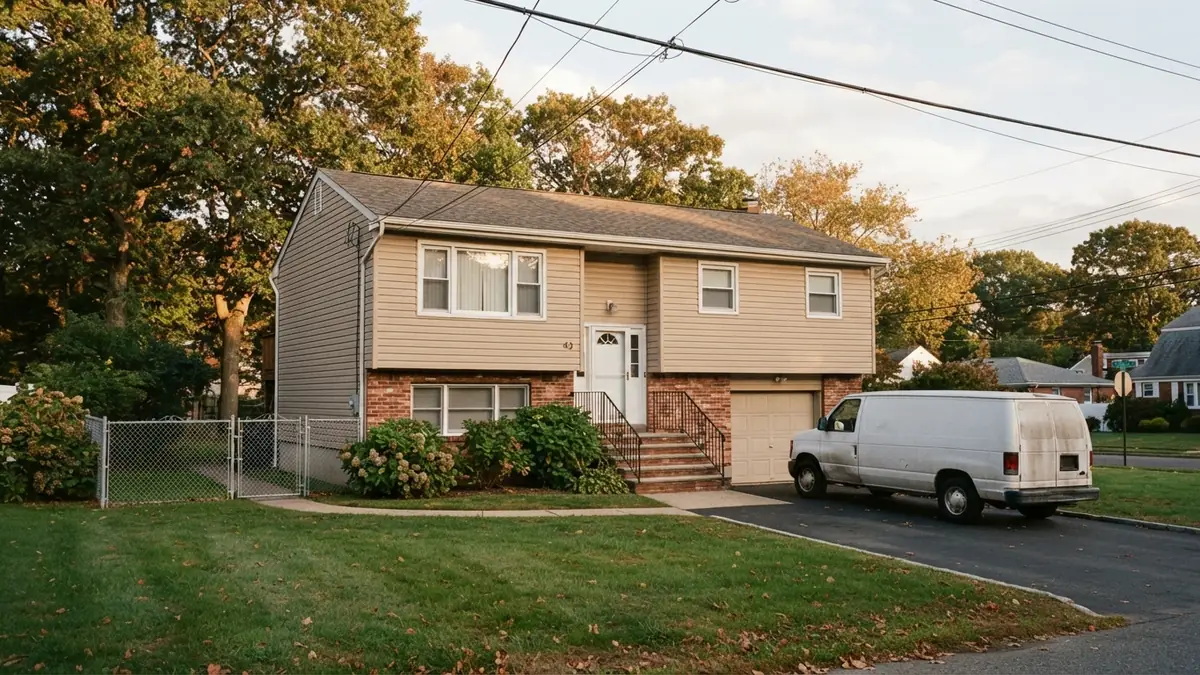 Long island cape with a service van outside, booked for tankless water heater repair in Commack, NY